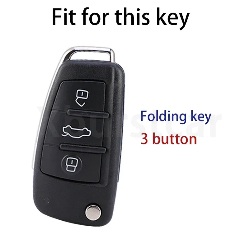 Funda TPU para llave Audi - carcasa protectora ergonomica A1, A3, A4 - imagen 3
