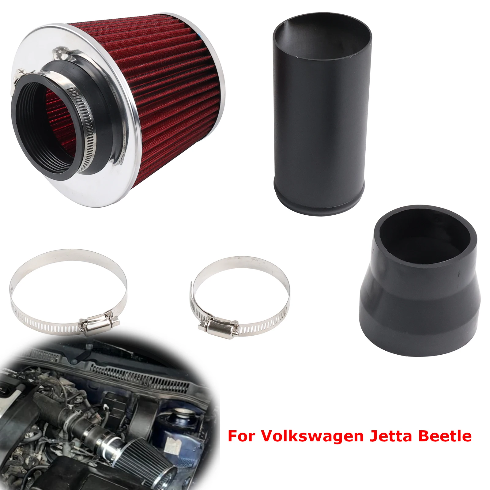 Kit admisión aire frío con filtro para VW Golf Jetta Audi TT 2.0TFSI