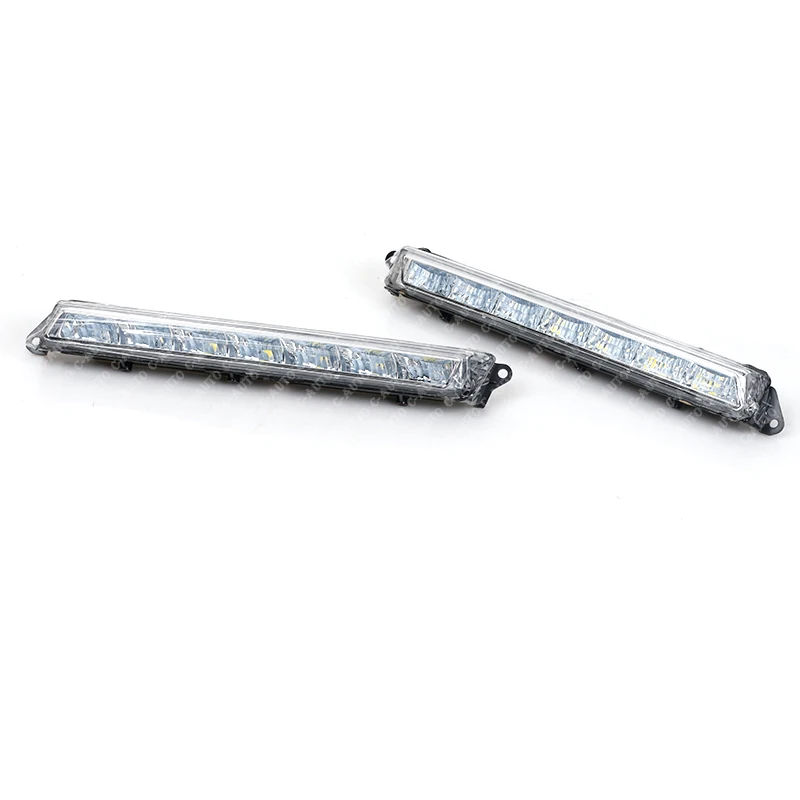 Vista frontal del conjunto de luces LED