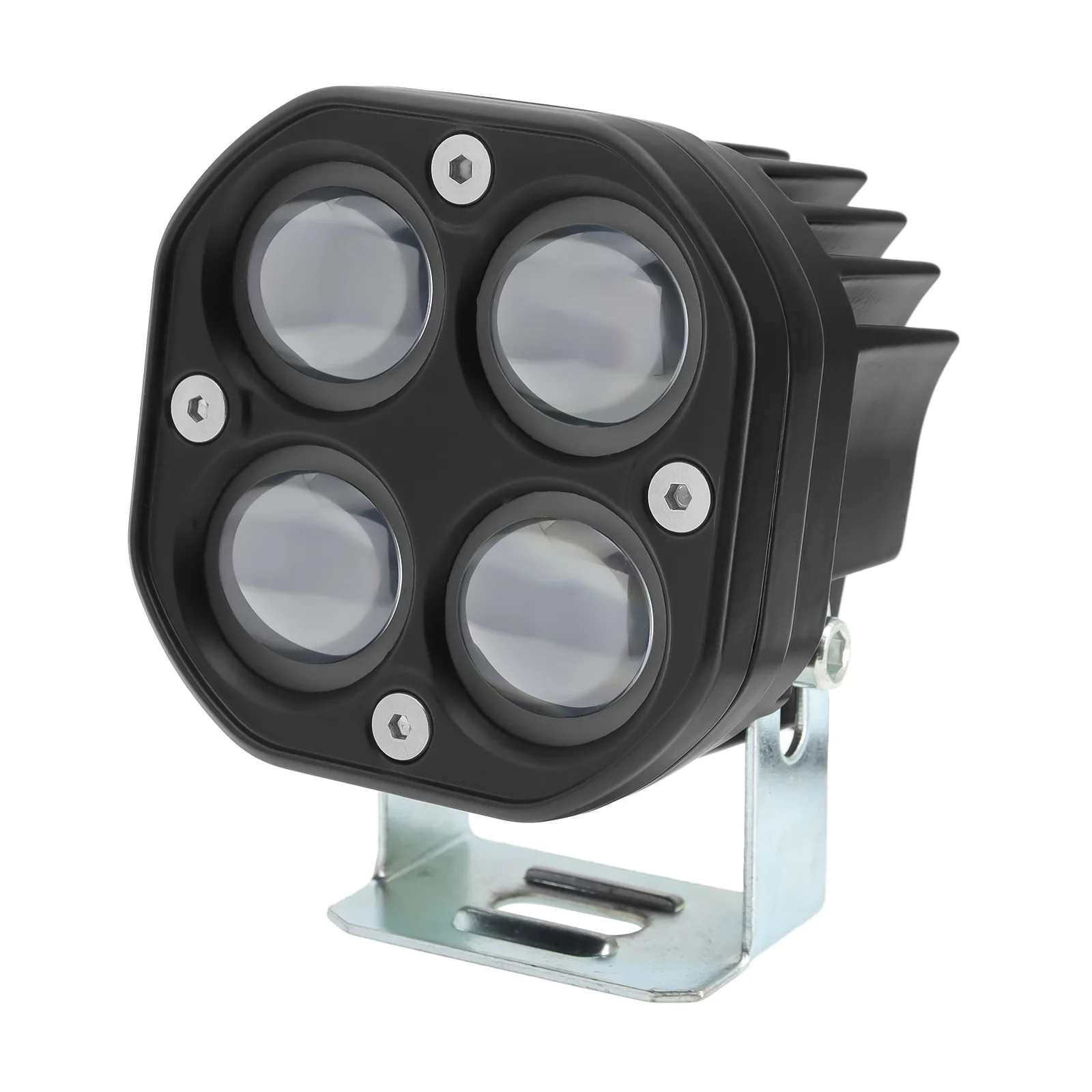 Foco antiniebla LED 20W 4 chips, blanco frío 12V/24V, haz de trabajo IP67 - imagen 3