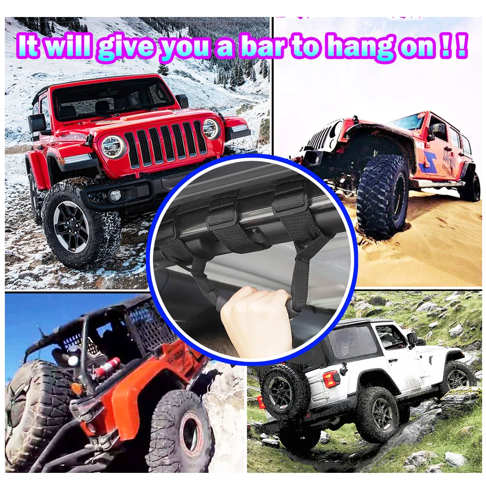 Manija de agarre barra antivuelco para Jeep Wrangler 1955-2020 - imagen 5