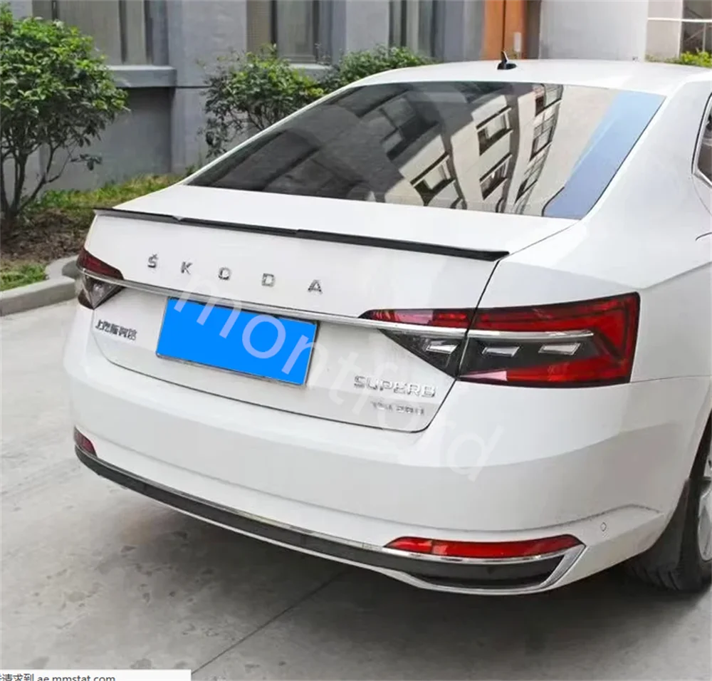 Alerón trasero ABS estilo V para Skoda Octavia 2020-2021 - imagen 2