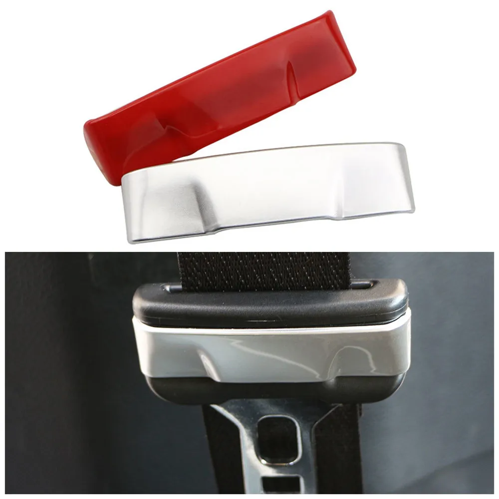 Molduras interiores de ABS para coche, hebilla para cinturón de seguridad, pegatina decorativa para Jeep Compass 2017, 2018, 2019, 2020