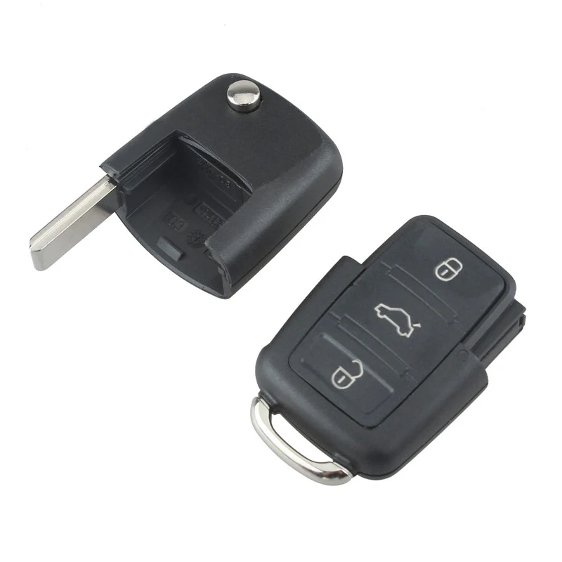 Carcasa de llave Volkswagen MK5, 3 botones y llave abatible