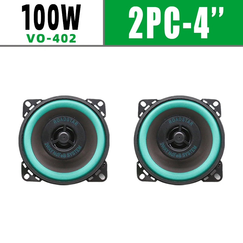 Detalle de altavoz coaxial y materiales