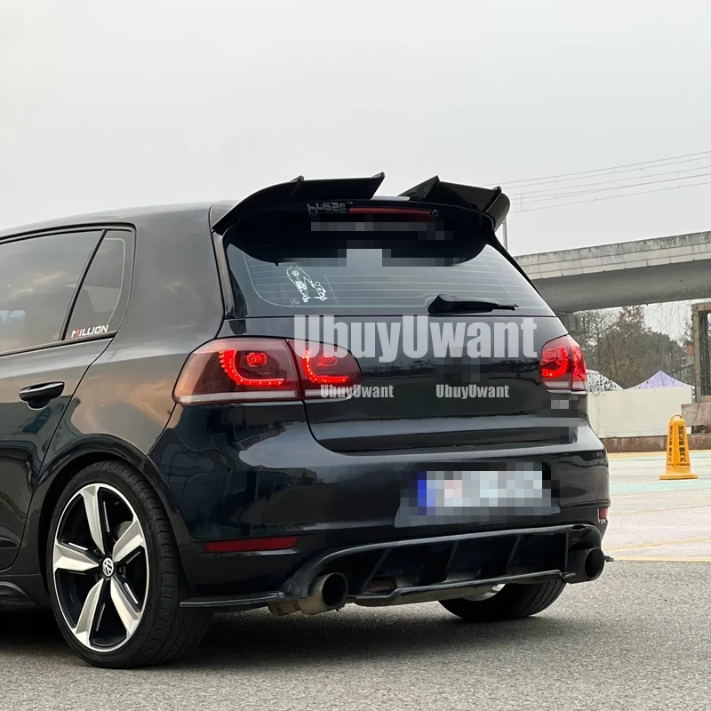 Aletas para alerón de techo trasero Volkswagen Golf 6 GTI/R - imagen 4