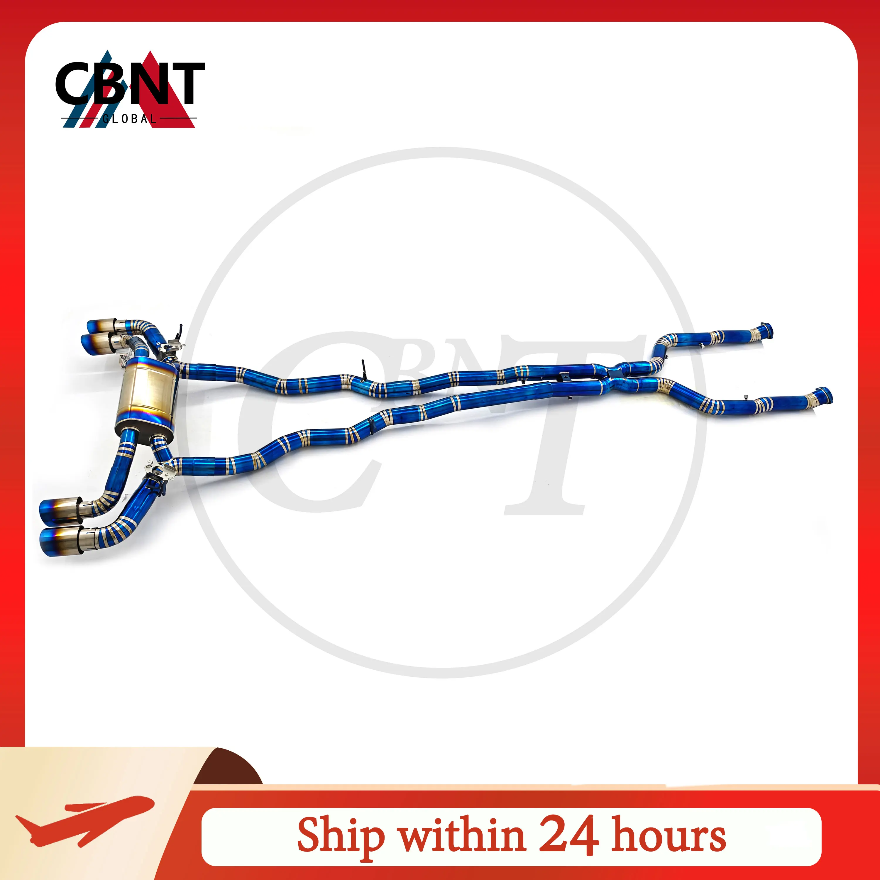 CBNT Escape cat-back de titanio con válvula para BMW M5 G90/G99