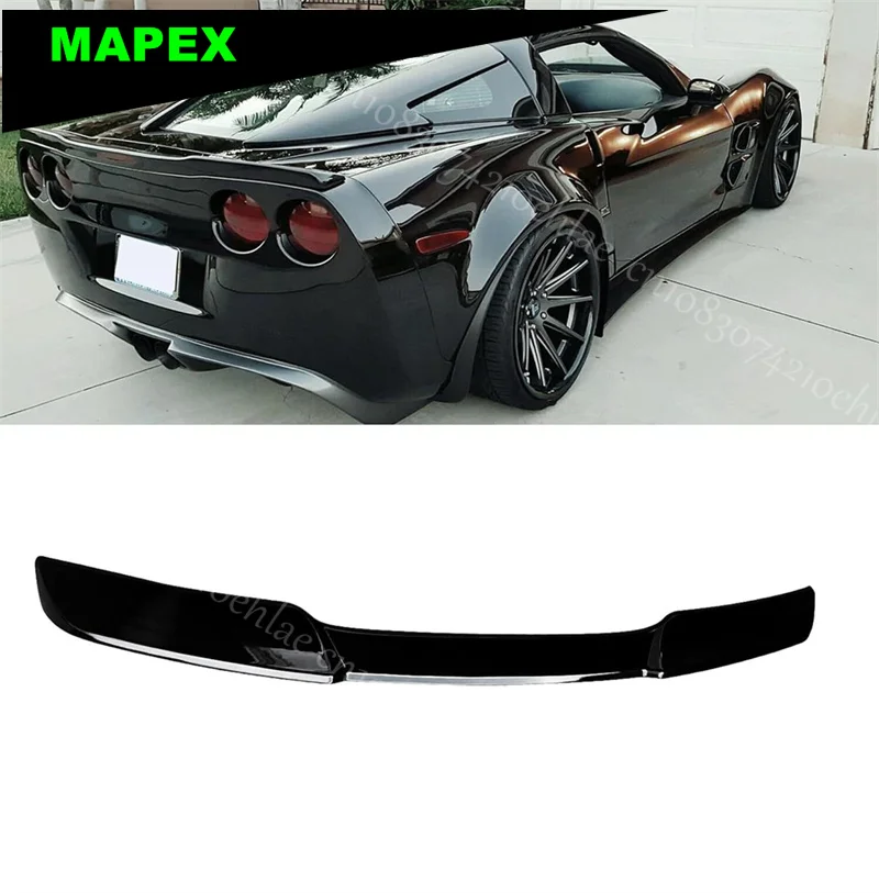 Alerón trasero tipo ala ZR1 para Corvette C6 montado en el maletero