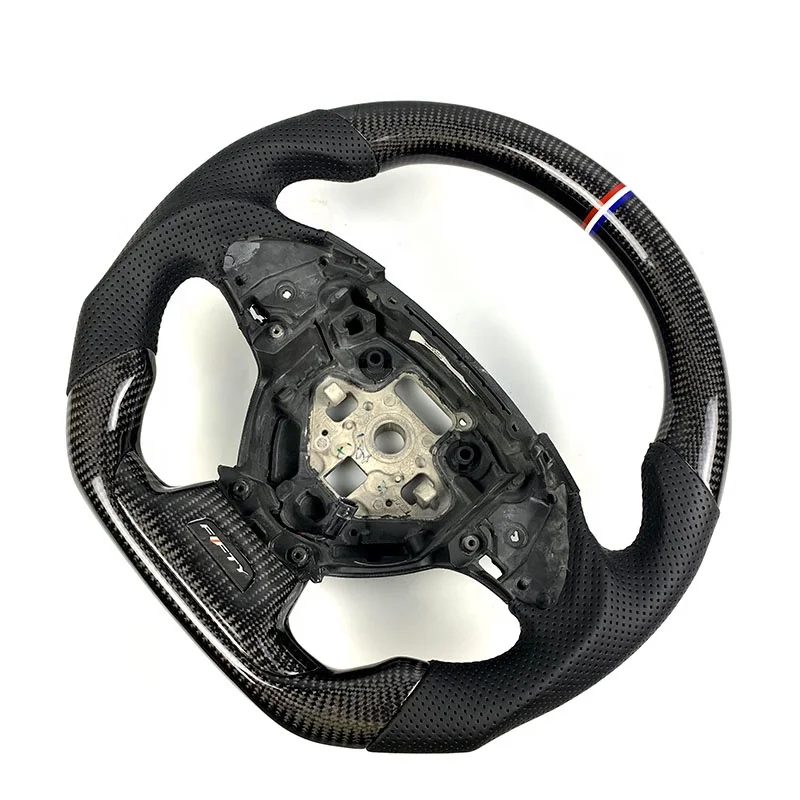 Volante de fibra de carbono estilo OEM para Chevrolet Camaro y Corvette C7 - imagen 2