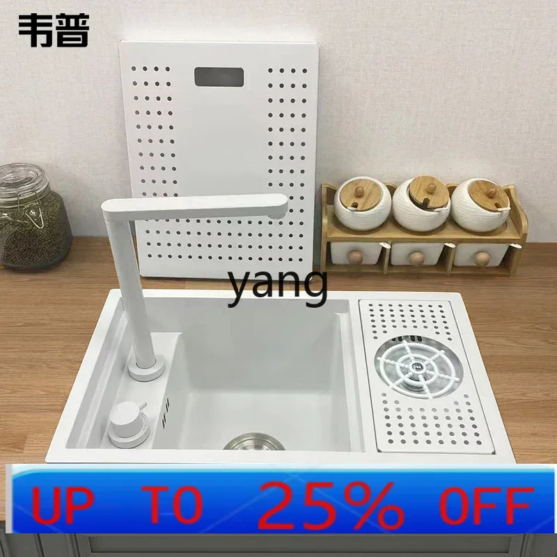 Fregadero LH invisible pequeño de una sola ranura 304 de acero inoxidable con isla media, mini lavabo para verduras de cocina