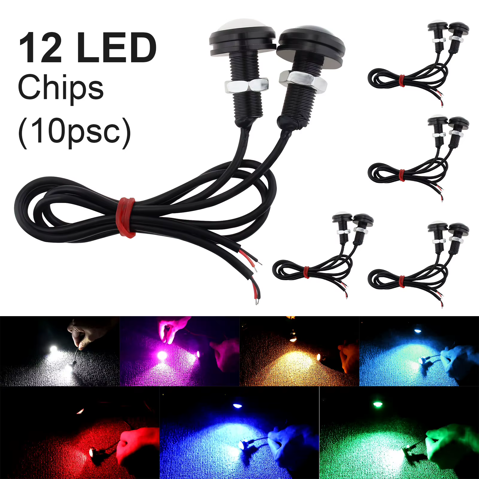 Bombilla LED ojo de águila 22 mm 12 V para luz diurna y marcha atrás - imagen 2
