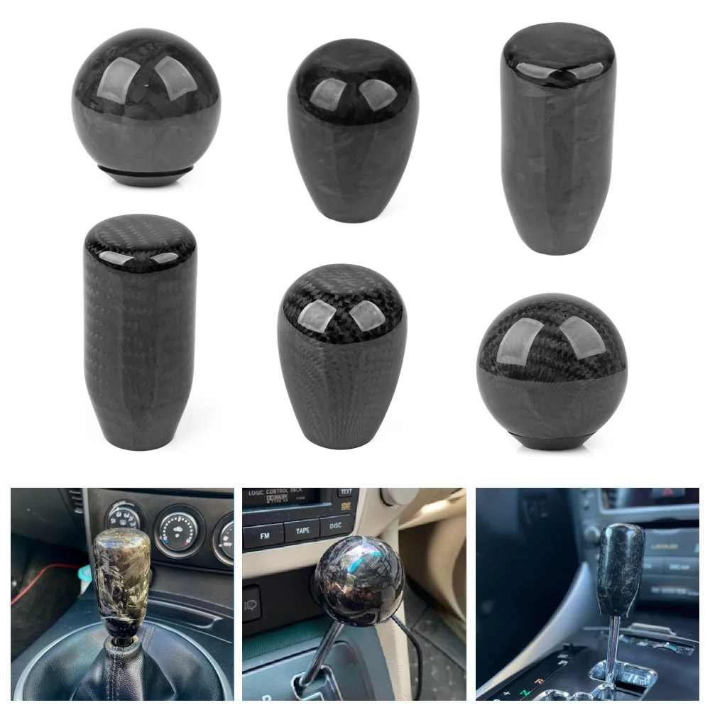 Perilla cambio fibra carbono JDM universal 3 adaptadores