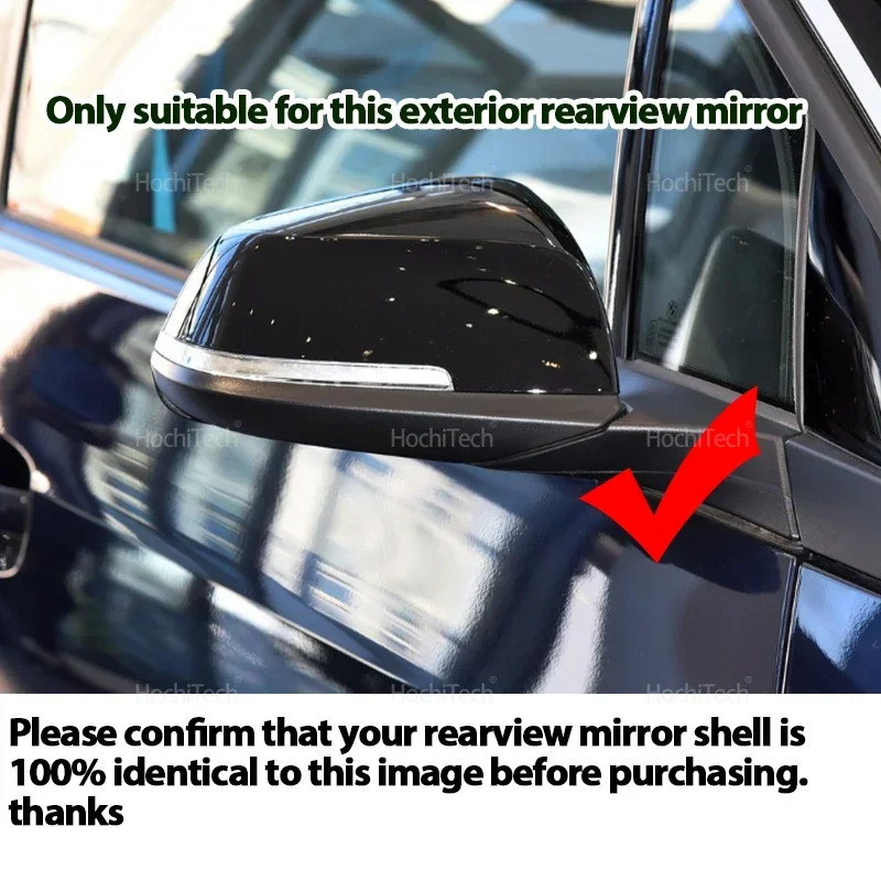 Tapa espejo retrovisor BMW F20 F21 F30 negro brillante - imagen 2