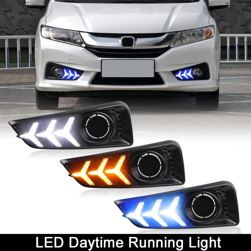 Luz LED DRL con intermitente ámbar Honda City 2015-2017