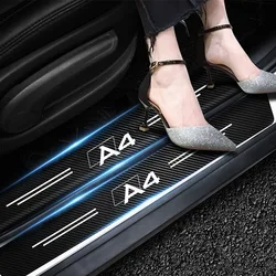 Protector antiarañazos de umbral de puerta en carbono – Audi A4