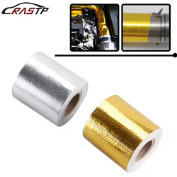 RASTP-Cinta de escape térmica, envoltura de aislamiento térmico de entrada de aire, rollo de envoltura de calor de escape, 2 pulgadas, 5M, RS-CR1016