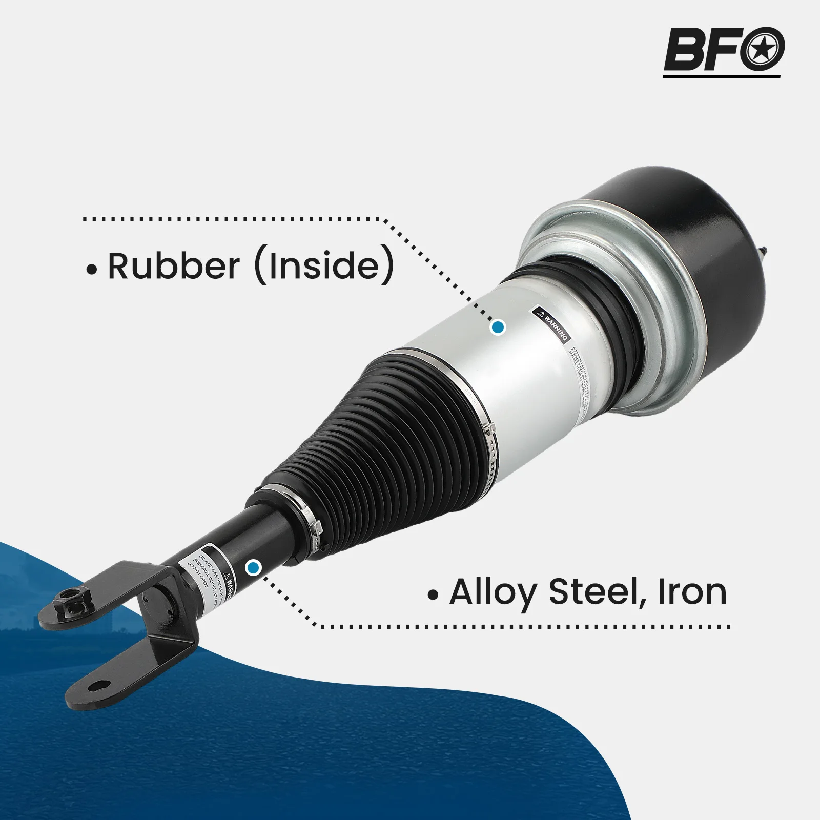 Puntal de suspensión neumática para Jaguar XJ-Series X358 XJR C2C41352 para XJR X350 X358 Berlina 6 2,7 D 2003-2009 C2C41349 C2C41339 - imagen 3