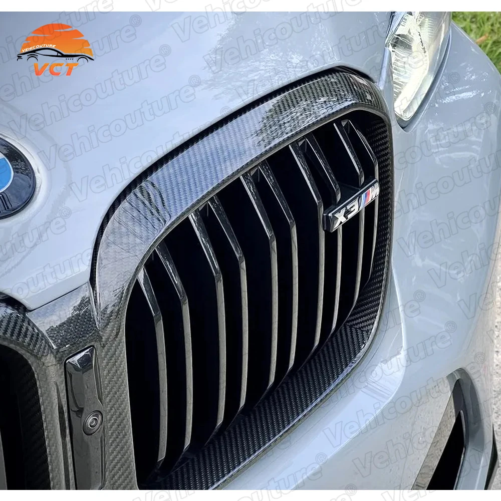 Parrilla radiador fibra de carbono BMW X3 X3M X4 X4M - imagen 5