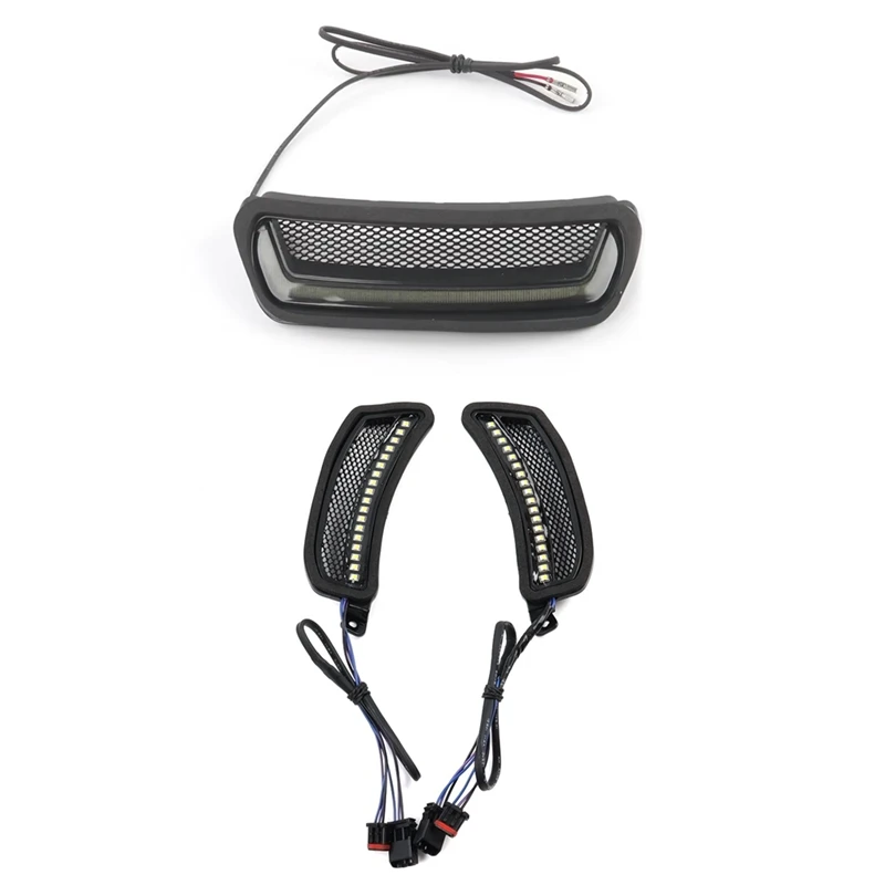 Faro LED trazador blanco El Diablo para Harley Softail Low Rider ST