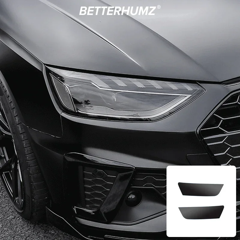 Luz negra tinte de coche faro luz trasera faros antiniebla vinilo pegatina para Audi A3 A4 A5 A6 A7 A8 Q3 Q5 Q7 S3 S4 S5 - imagen 3