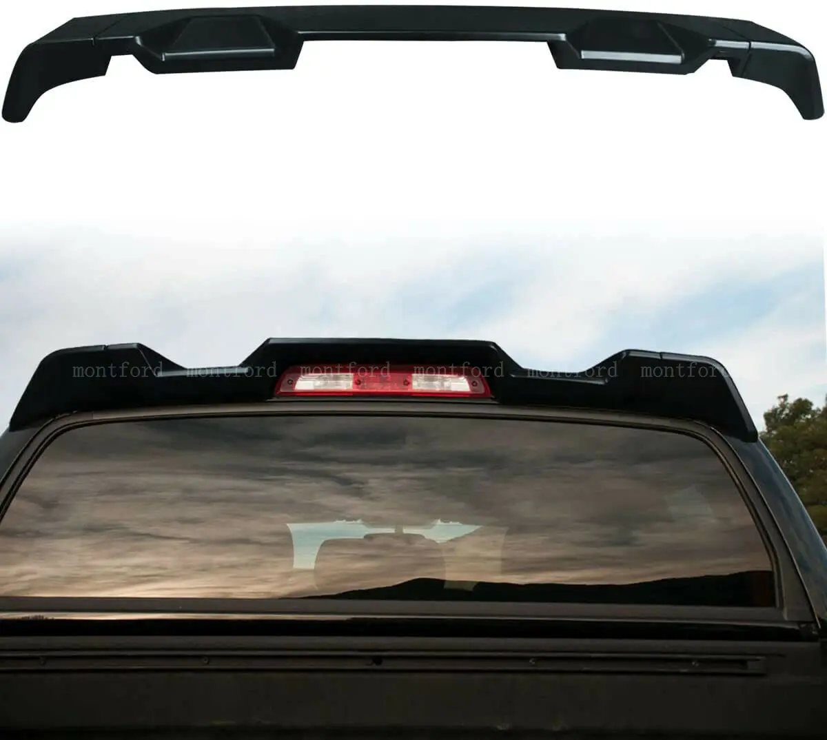 Alerón de techo trasero deportivo en ABS negro brillante – Ford F150 Raptor - imagen 2