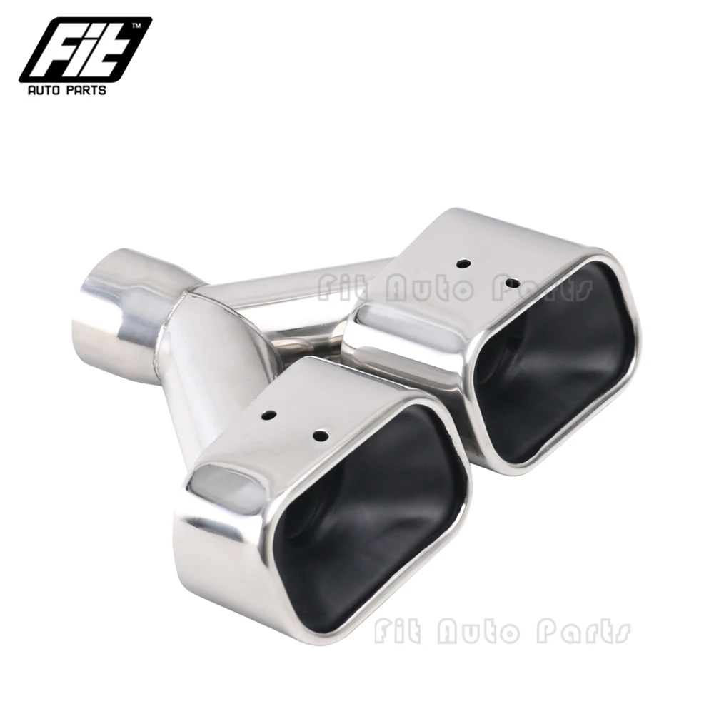 Terminal de escape doble Y 63mm – escape deportivo inoxidable - imagen 3