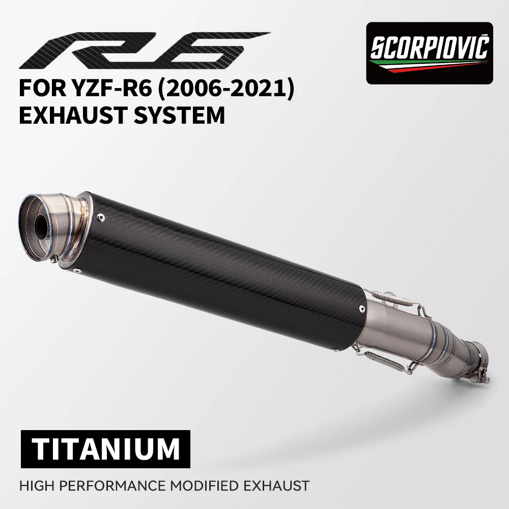Tubo intermedio de escape con DB Killer – Yamaha YZF-R6 - imagen 3