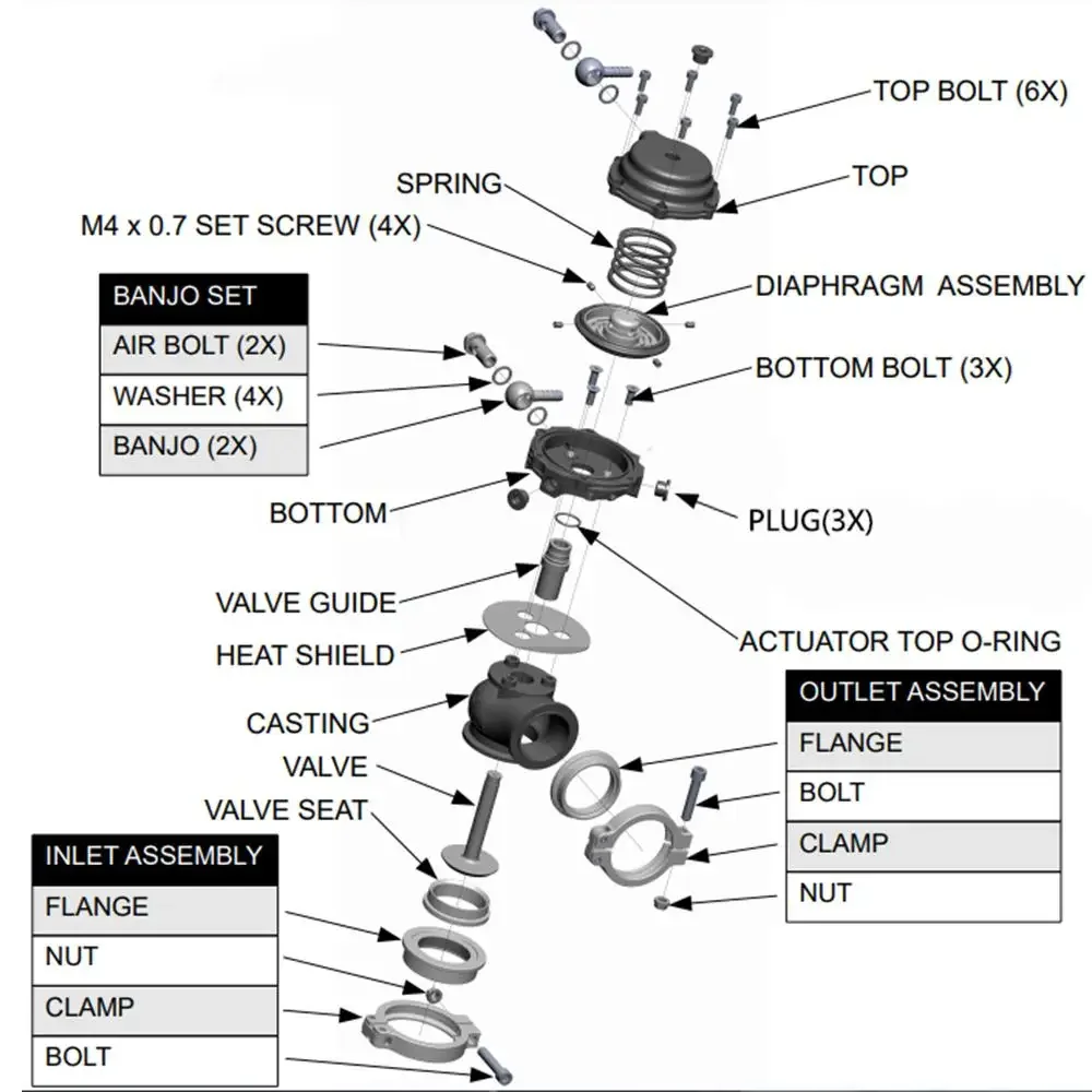 Wastegate turbo externa 38 mm universal con brida en V - imagen 5