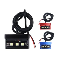 Luz LED de matrícula para moto con carcasa de aluminio CNC