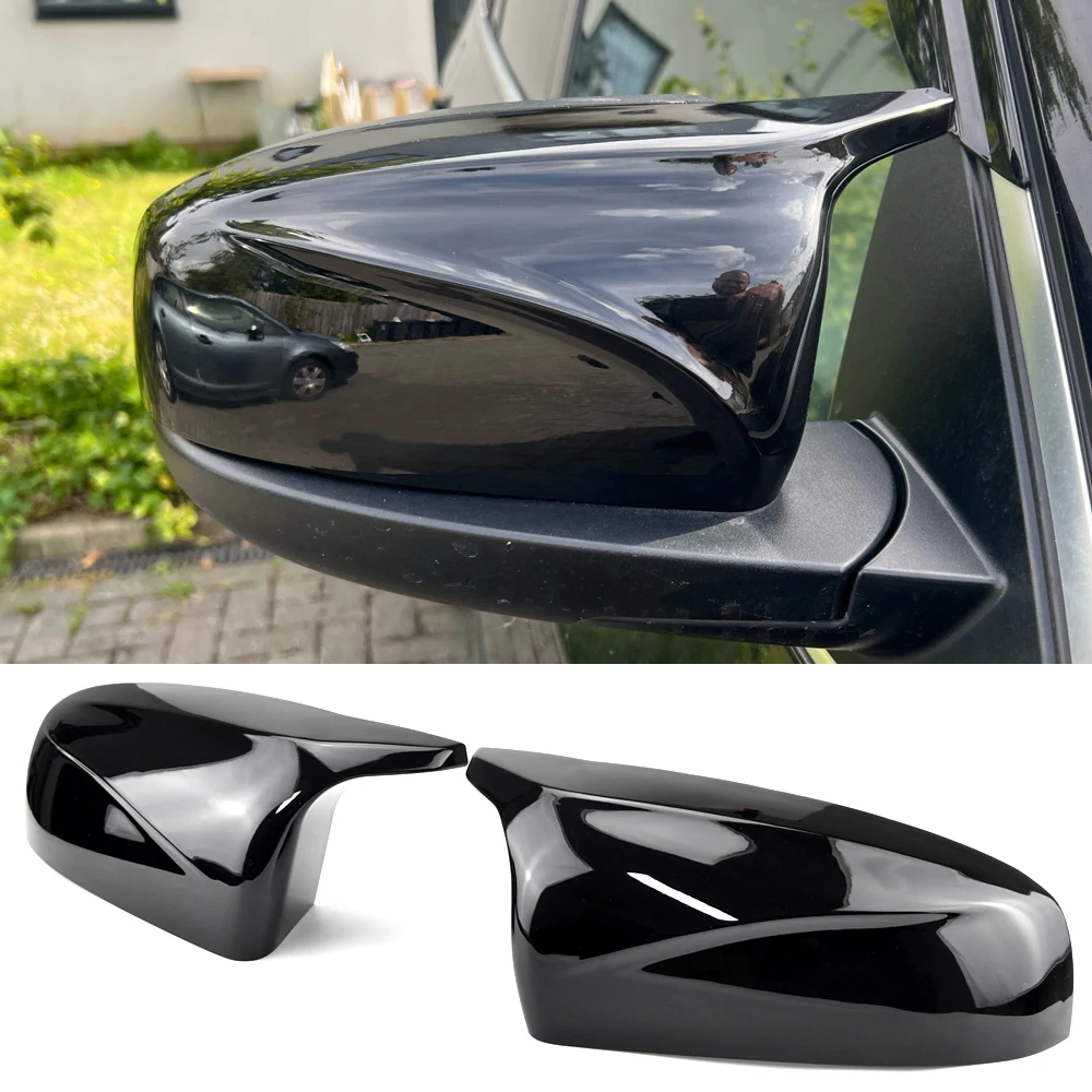 Cubierta de espejo retrovisor BMW X5/X6 E70/E71 tapas negras - imagen 2