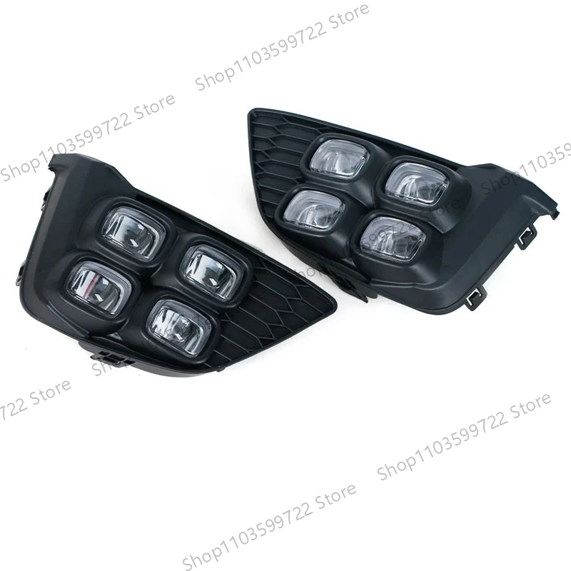 Luz diurna LED y antiniebla parachoques delantero para Honda Jazz Fit - imagen 5