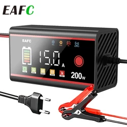 Cargador baterías 12V 15A – compatible GEL, AGM, EFB, LiFePO4