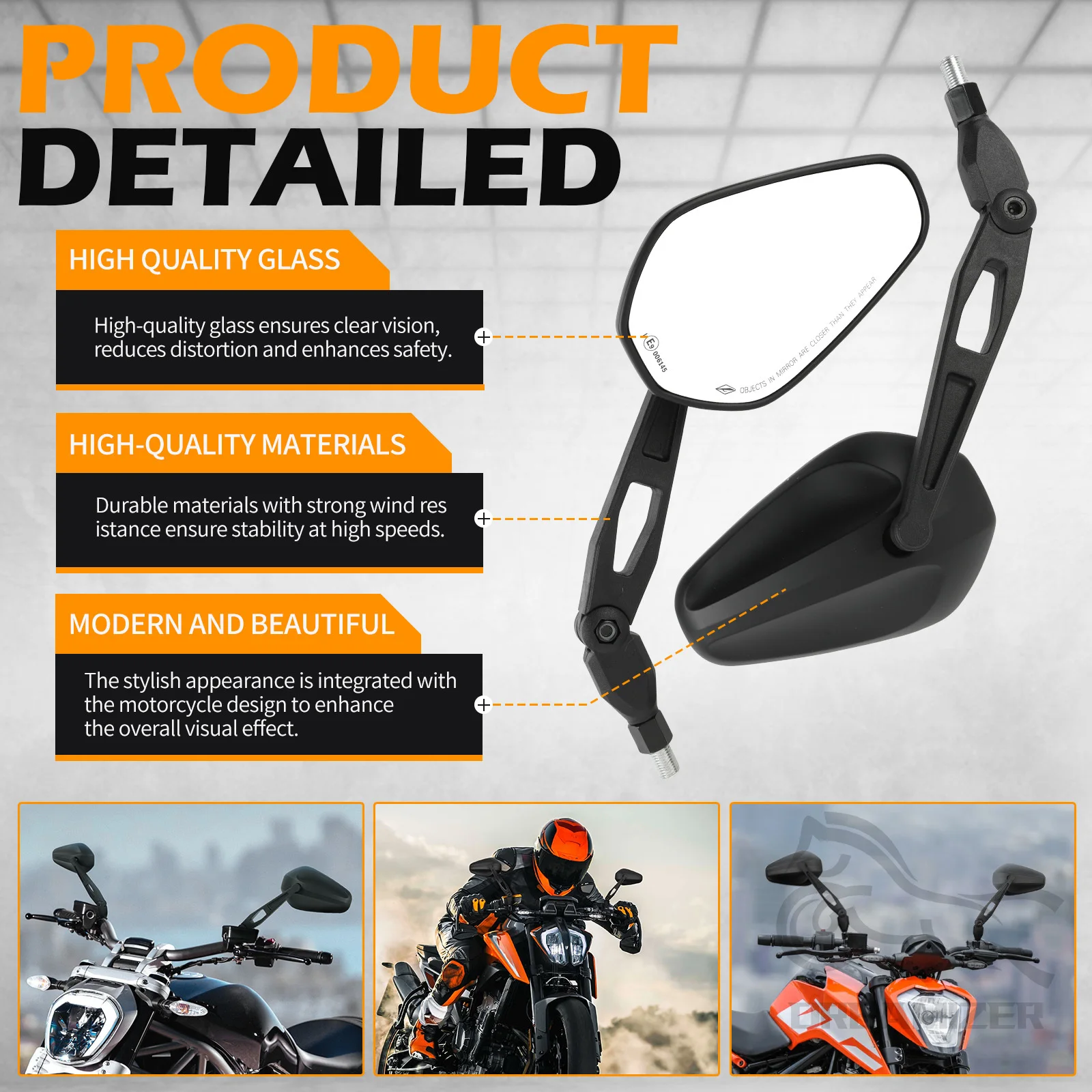Espejo retrovisor plegable universal para bicicleta eléctrica y patinete eléctrico - imagen 4
