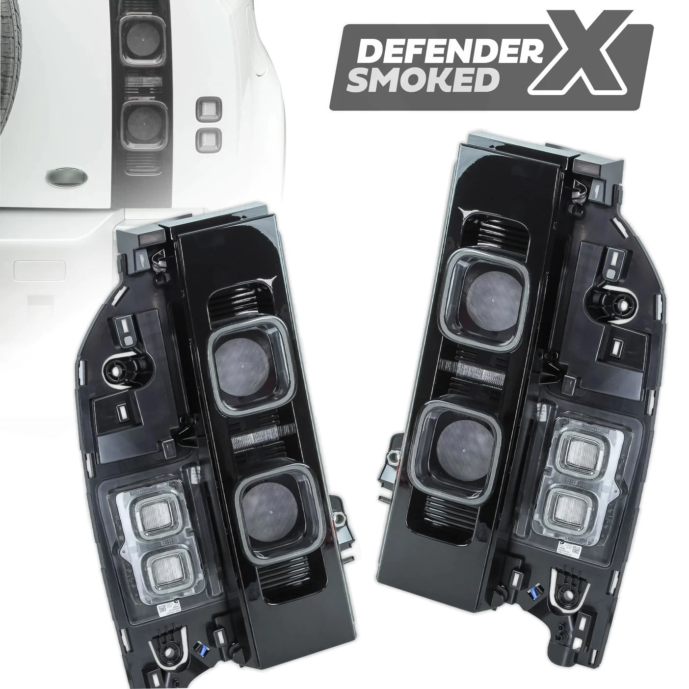 Land Rover Defender L663 pilotos traseros ahumados
