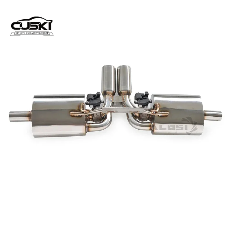 Componentes de escape de alto rendimiento adecuados para Porsche Boxster S 986 2.5L (1997-2002) sistema de escape deportivo de acero inoxidable wi