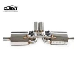 Componentes de escape de alto rendimiento adecuados para Porsche Boxster S 986 2.5L (1997-2002) sistema de escape deportivo de acero inoxidable wi