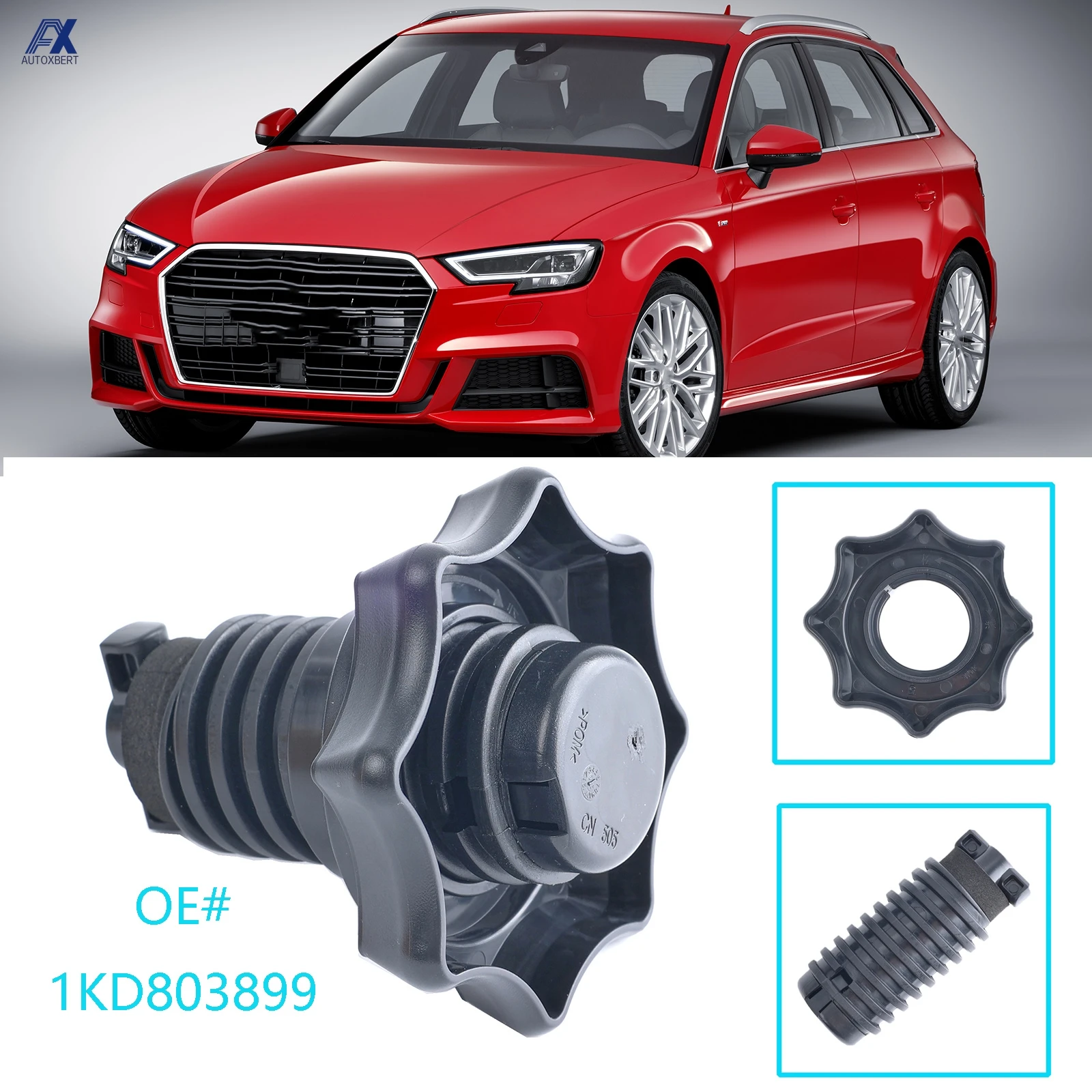 1KD 803899 Tornillo sujeción rueda repuesto – Audi A3/Q7/RS3