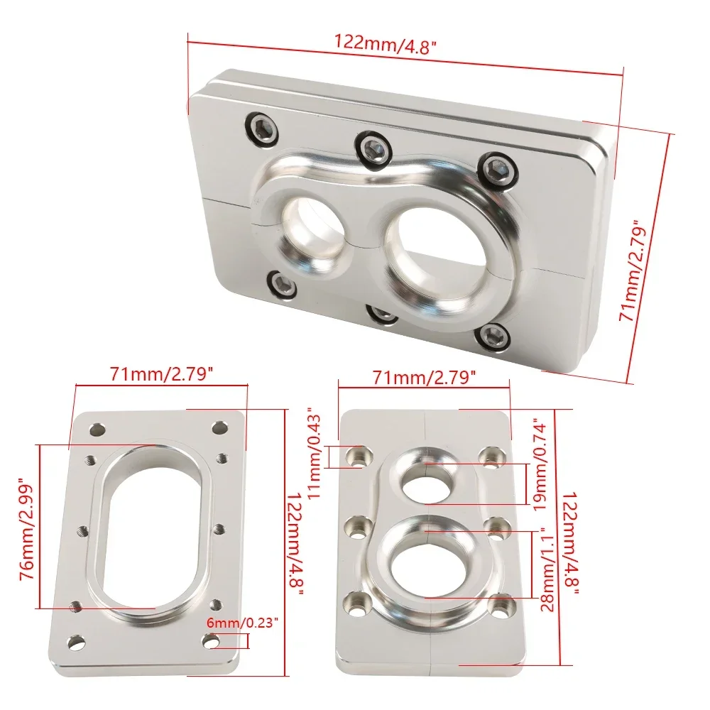Holley Pasacables cortafuegos Terminator X Max para arnés ECU - imagen 2