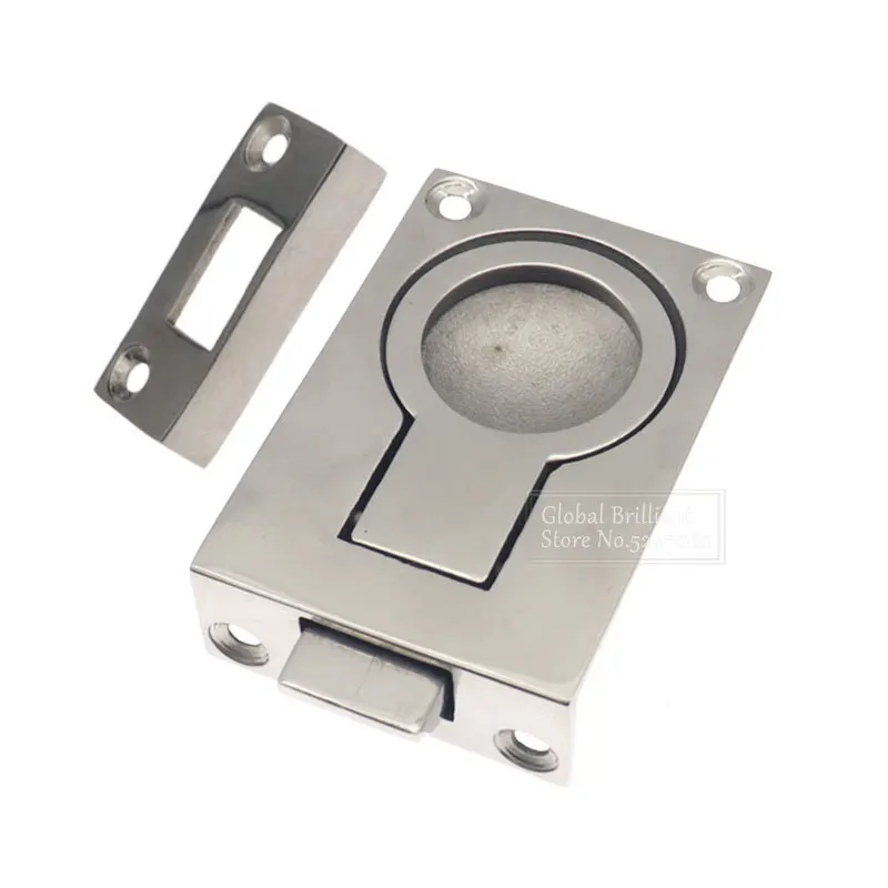 Tirador de puerta embutido plegable de acero inoxidable 316 universal - imagen 4