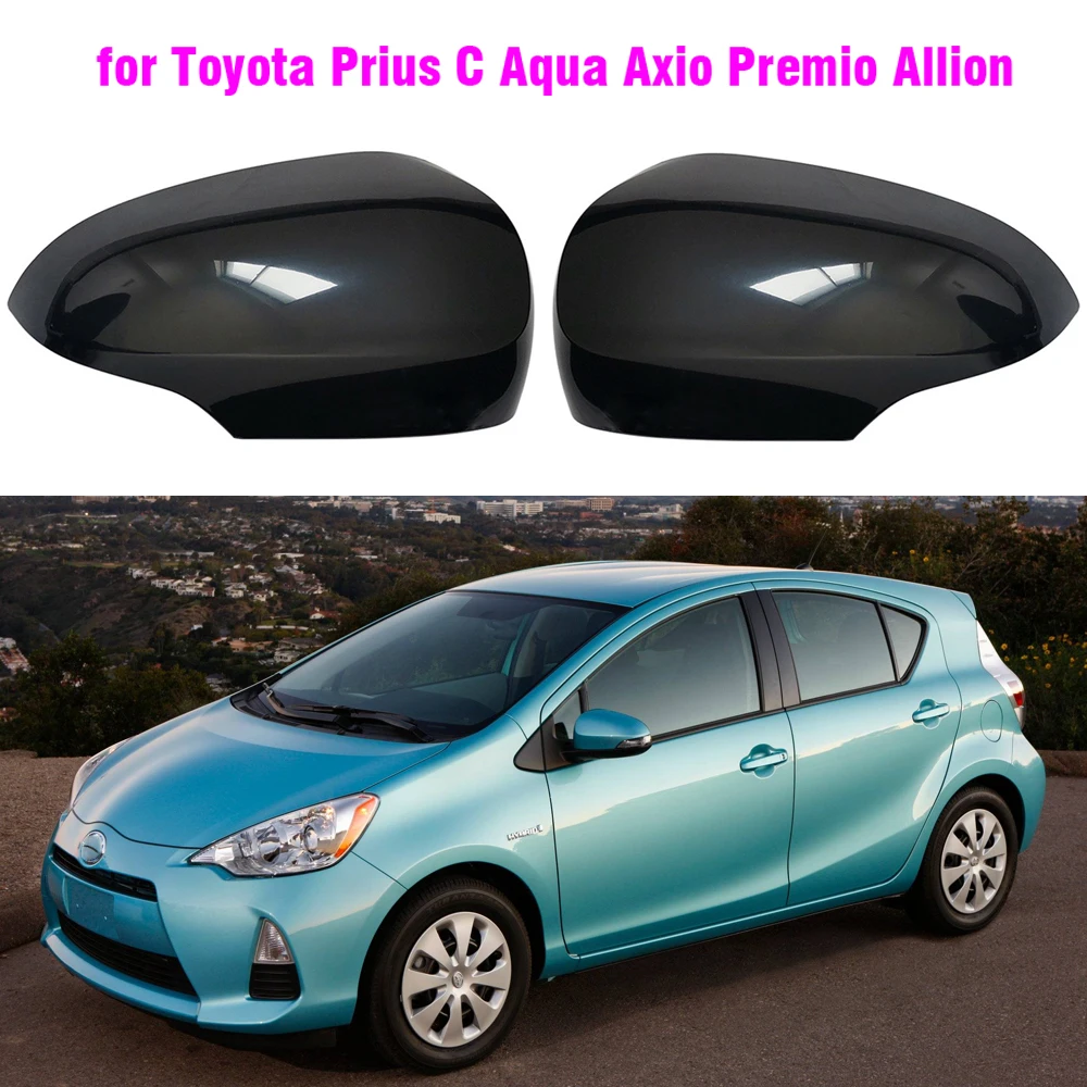Carcasa retrovisor ABS negro brillante Toyota Prius C Aqua 2012-2018