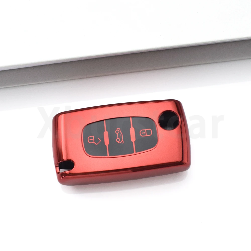 Funda de llave TPU para Peugeot y Citroen - 308/407/607/807/207/307 - imagen 4