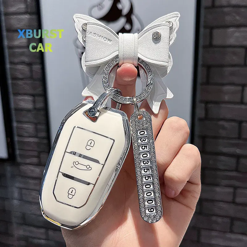 Funda de TPU para llave de coche Peugeot y Citroën