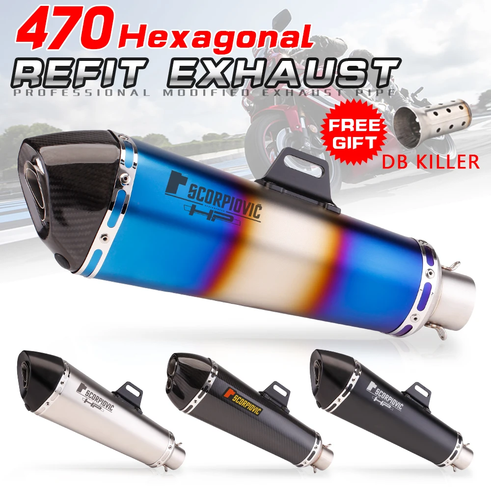 Silenciador escape universal 51mm para moto y ciclomotor - imagen 2