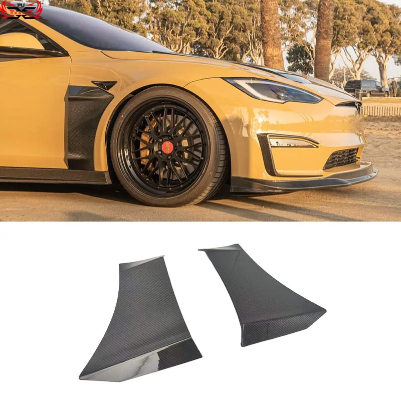 Guardabarros fibra carbono Tesla Model S 2022-2024