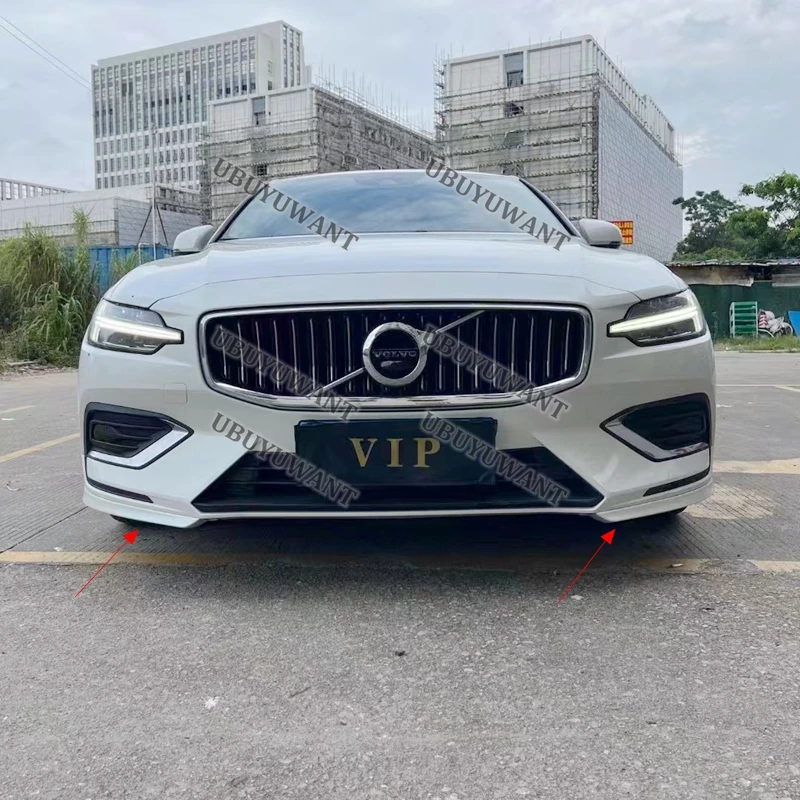 Parachoques delantero de plástico ABS sin pintar para coche Volvo, Protector de alerón de maletero, 2 piezas, S60, V60, 2021, 2022, 2023-2024 - imagen 5