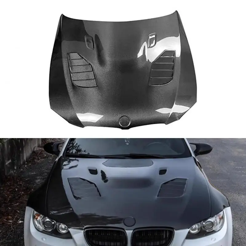 Capó de ventilación de fibra de carbono para BMW M3 E90 E92 E93 - imagen 3