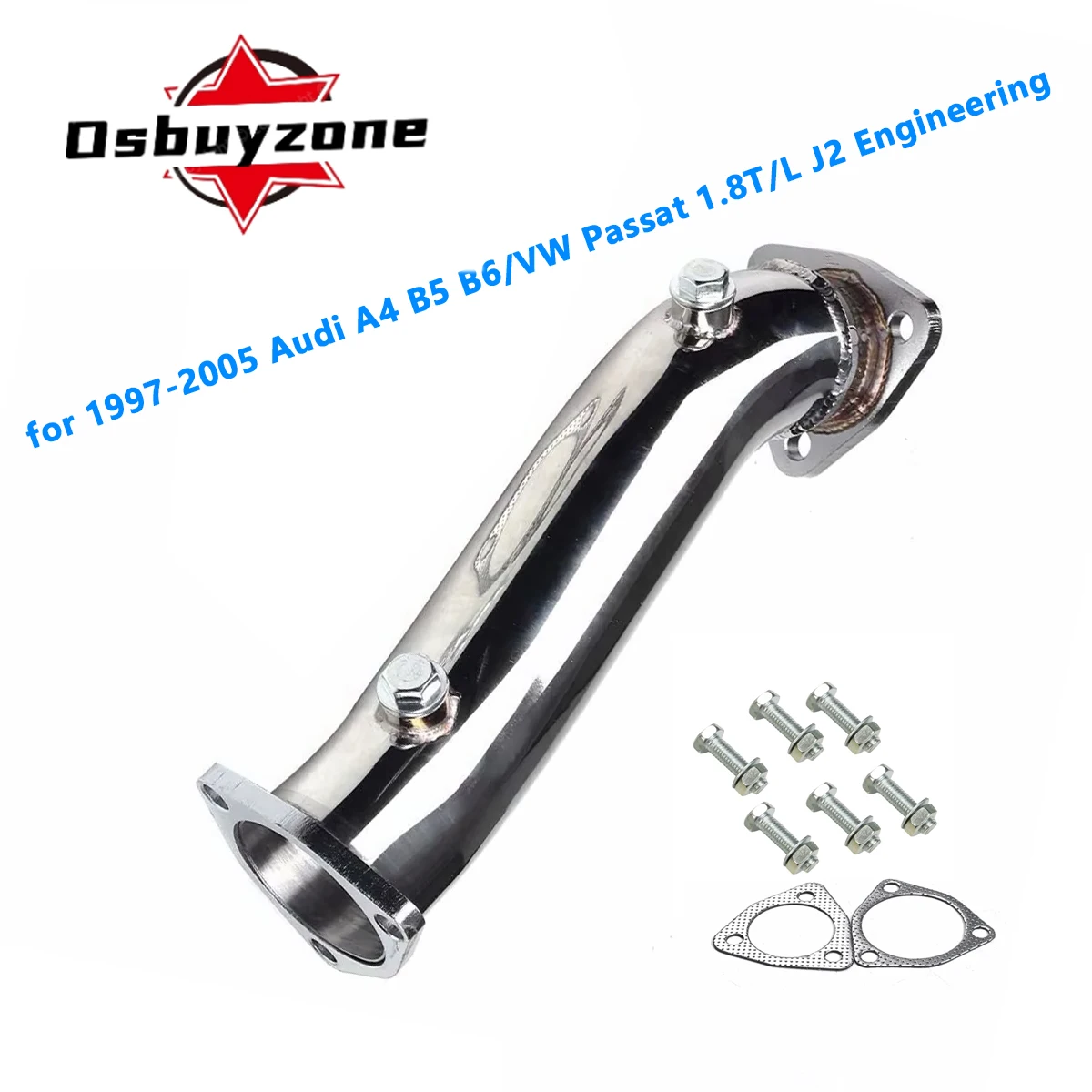 J2 Engineering escape de bajada para Audi A4 B5/B6 y Passat 1.8T