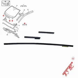 Clip placa de lluvia original 8251L3 – Peugeot 307 308 408 Citroen C4