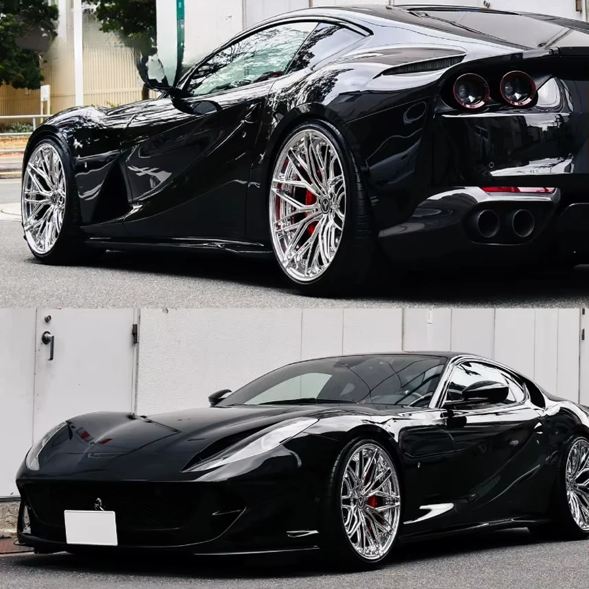 Personalizado 19x8,5 5x114,3 5x112 20x9 18-22 pulgadas 2 piezas cromadas para BMW Audi Mercedes benz Maybach llantas de ruedas forjadas de aleación - imagen 3