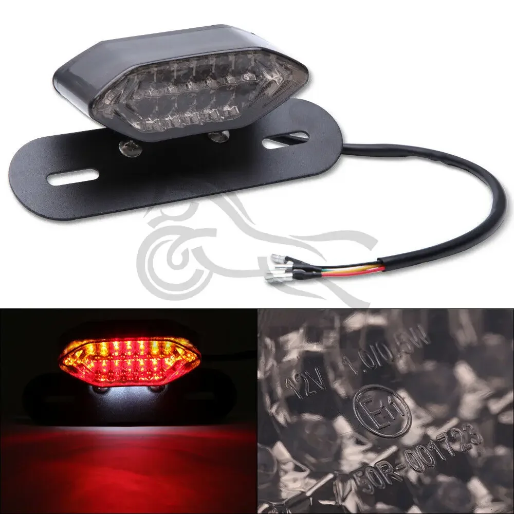 Luces LED intermitentes freno y matrícula para motocicleta - imagen 2
